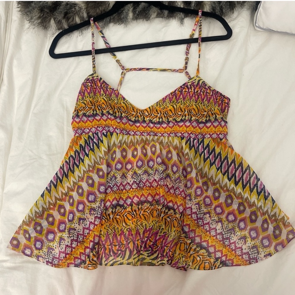 LF Aztec Colorful Flowy Top - Picture 3 of 5